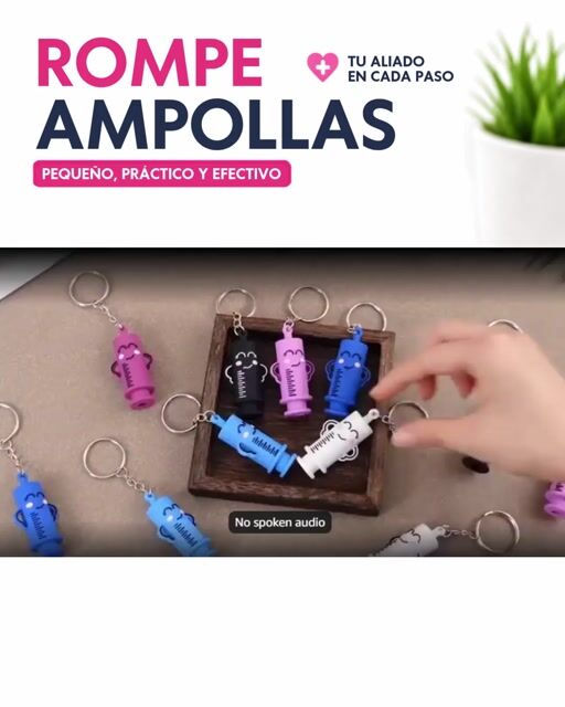 ROMPE AMPOLLAS DE SILICONA CON LLAVERO