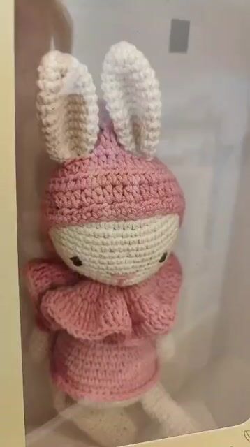 Hi - Amigurumi Mediano - Conejita Ropita Rosa 